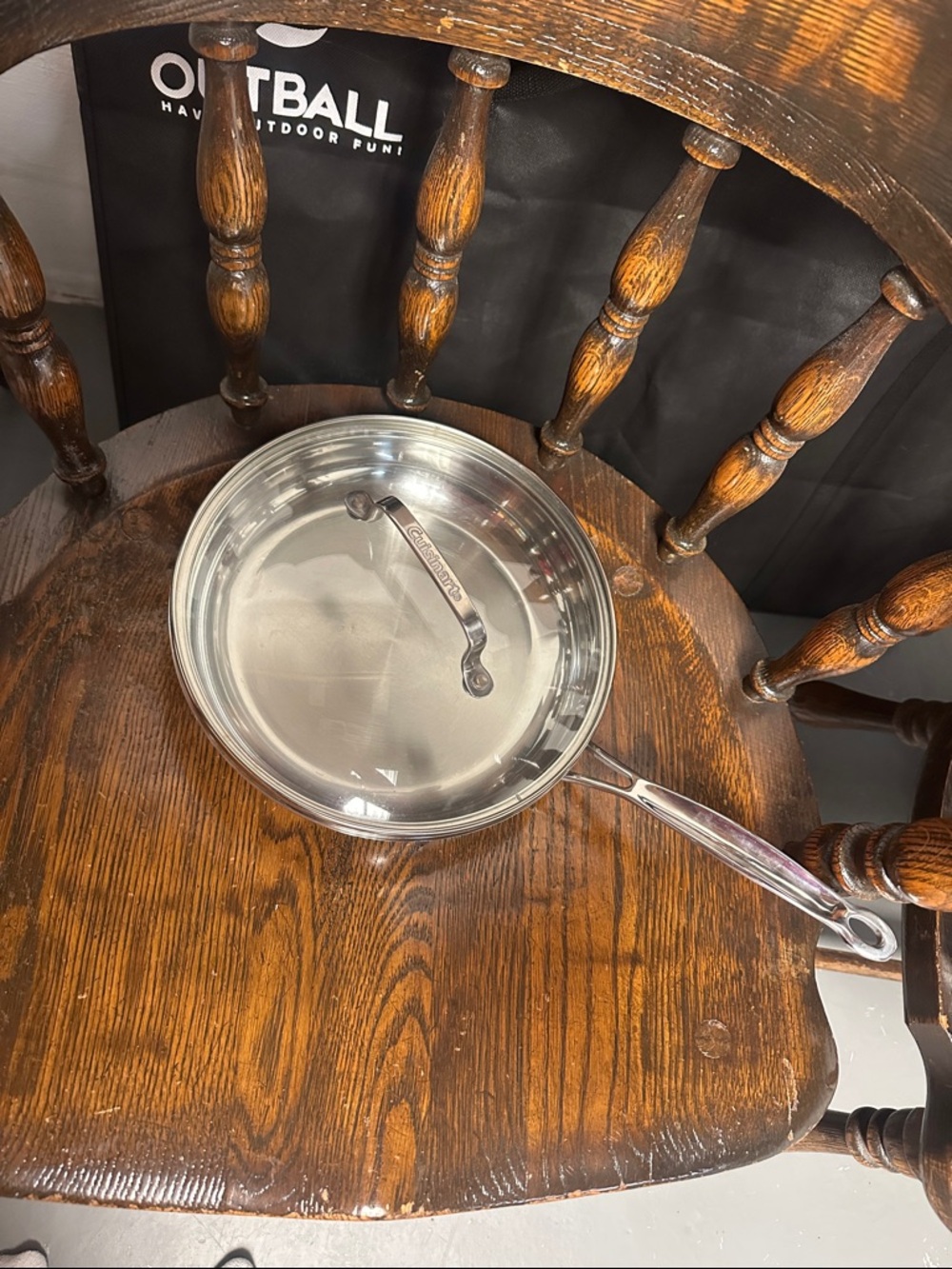 Cuisinart Polished Stainless Steel Skillet with Lid - Silver